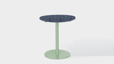 reddie-raw round 60dia x 75H *cm / Recycled Bottle Tops~Coal / Metal~Mint Bob Pedestal Table Cafe & Bar Table- Recycled Bottle Tops (2 heights)