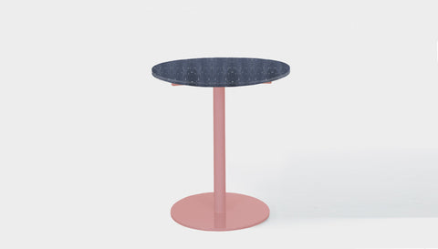 reddie-raw round 60dia x 75H *cm / Recycled Bottle Tops~Coal / Metal~Pink Bob Pedestal Table Cafe & Bar Table- Recycled Bottle Tops (2 heights)
