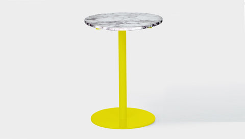 reddie-raw round Bob Pedestal Table Marble Cafe & Bar Table (2 heights)