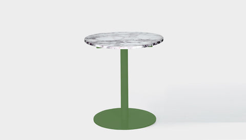 reddie-raw round cafe/bar table 60dia x 100H *cm / Stone~Calacatta Viola / Metal~Green Bob Pedestal Table Marble Cafe & Bar Table (2 heights)