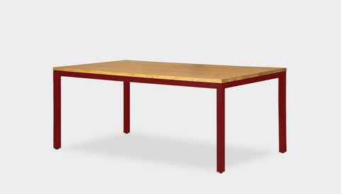 reddie-raw rectangular 160L x 90D x 75H *cm / Solid Reclaimed Wood Teak~Oak / Metal~Rust Bob Table Table - Wood