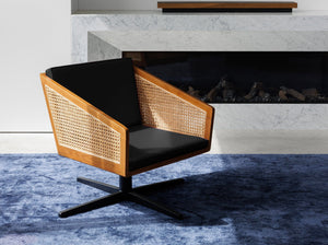 reddie-raw lounge chair Jay Rattan Swivel Lounge Chair