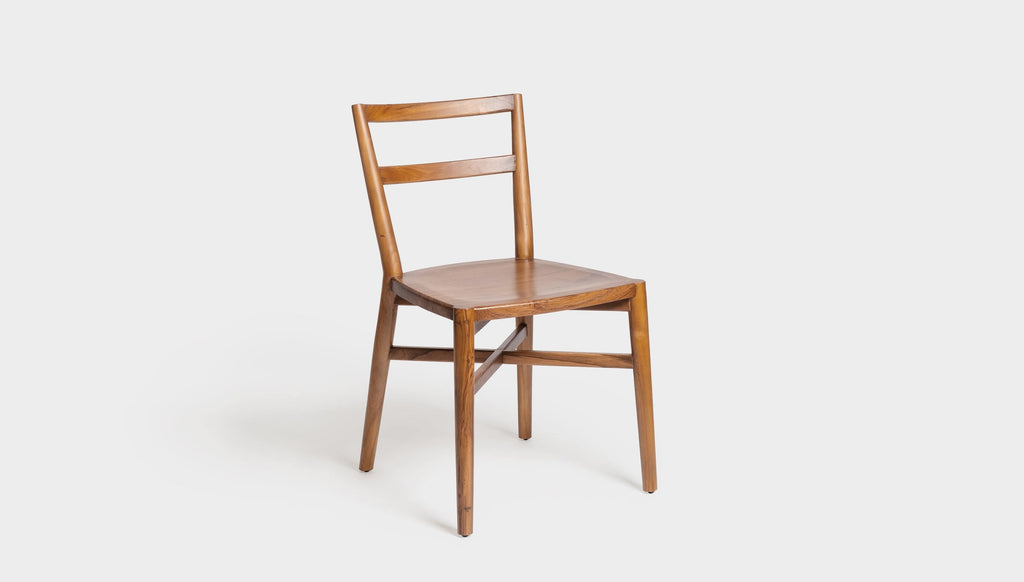 reddie-raw dining chair 46W x 49D x 82H *cm (46H seat) / Solid Reclaimed Teak Wood~Natural Jepara Dining Chair