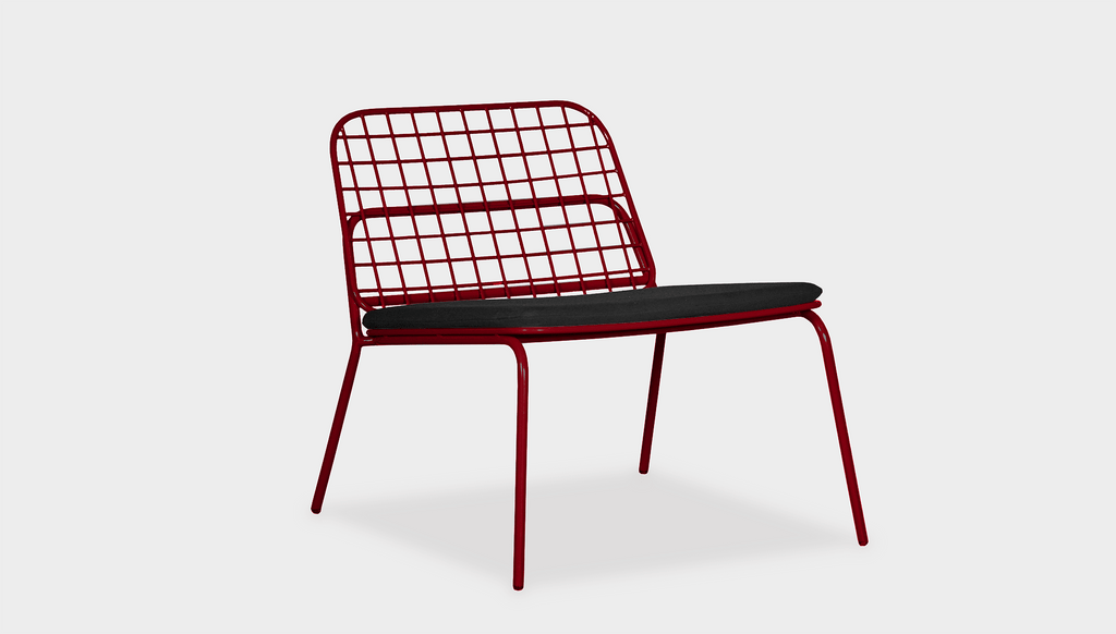 reddie-raw outdoor lounge chair 68W x 76D x 70H *cm (40H seat) / Metal~Rust Kami Outdoor Lounge Chair