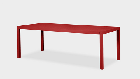 reddie-raw outdoor table 160L x 90D x 75H *cm / Metal~Red Mimi Outdoor Dining Table Metal
