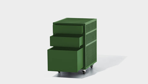 reddie-raw mobile storage 41W x 50D x 62H *cm / Metal~Green NCW Desk Drawer Pedestal