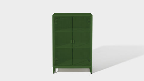 reddie-raw storage cupboard 60W x 45D x 90H  *cm (no planter box) / Lacquer~Green NCW Metal Storage Unit (with and without planter)