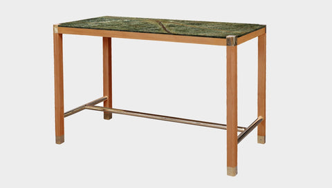 reddie-raw rectangular 160W x 80D x 100H *cm / Stone~Forest Green / Solid Reclaimed Wood~ Natural Rita Rectangular Bar Table