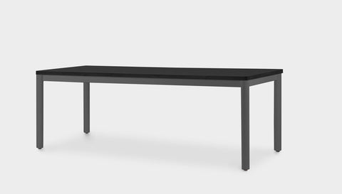 reddie-raw rectangular 160L x 90D x 75H *cm / Solid Reclaimed Wood Teak~Black / Metal~Grey Ronda Rectangular Table