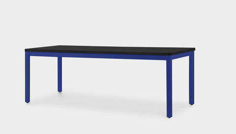 reddie-raw rectangular 160L x 90D x 75H *cm / Solid Reclaimed Wood Teak~Black / Metal~Navy Ronda Rectangular Table