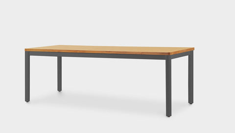 reddie-raw rectangular 160L x 90D x 75H *cm / Solid Reclaimed Wood Teak~Oak / Metal~Grey Ronda Rectangular Table