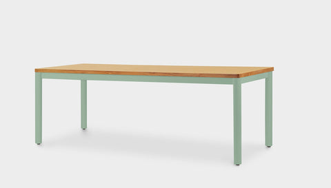 reddie-raw rectangular 160L x 90D x 75H *cm / Solid Reclaimed Wood Teak~Oak / Metal~Mint Ronda Rectangular Table