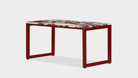 reddie-raw rectangular coffee table 90 x 45 x 45H *cm / Stone~Calacatta Viola / Metal~Rust Suzy Coffee Table Rectangular/Bench