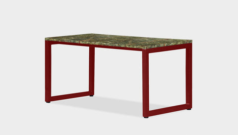 reddie-raw rectangular coffee table 90 x 45 x 45H *cm / Stone~Forest Green / Metal~Rust Suzy Coffee Table Rectangular/Bench