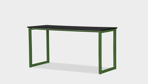 reddie-raw desk 150L x 60D x 75H *cm / Solid Reclaimed Wood Teak~Black / Metal~Green Suzy Desk