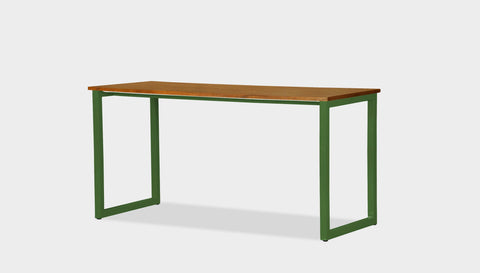 reddie-raw desk 150L x 60D x 75H *cm / Solid Reclaimed Wood Teak~Natural / Metal~Green Suzy Desk