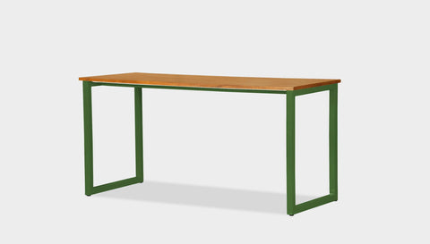 reddie-raw desk 150L x 60D x 75H *cm / Solid Reclaimed Wood Teak~Oak / Metal~Green Suzy Desk