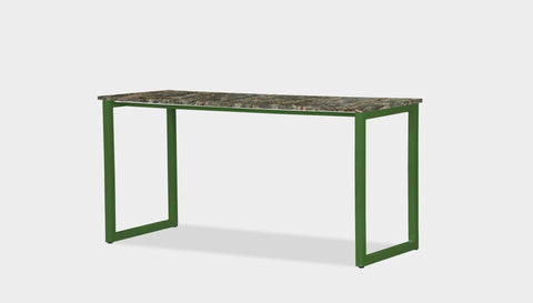 reddie-raw desk 150L x 60D x 75H *cm / Stone~Forest Green / Metal~Green Suzy Desk