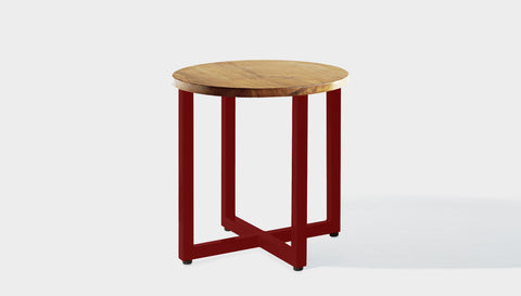 reddie-raw round side table 45dia x 45H *cm / Solid Reclaimed Wood Teak~Oak / Metal~Rust Suzy Side Table Round