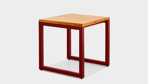 reddie-raw square side table 45W x 45D x 45H *cm / Solid Reclaimed Wood Teak~Oak / Metal~Rust Suzy Side Table Square