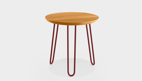 reddie-raw round side table 45dia x 45H *cm / Solid Reclaimed Teak Wood~Oak / Metal~Rust Willy Side Table Round