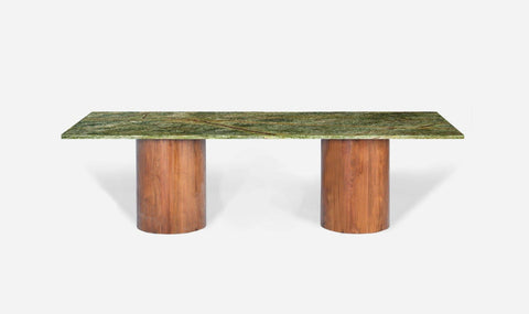 Reddie Design rectangular Dora Drum Table - Marble