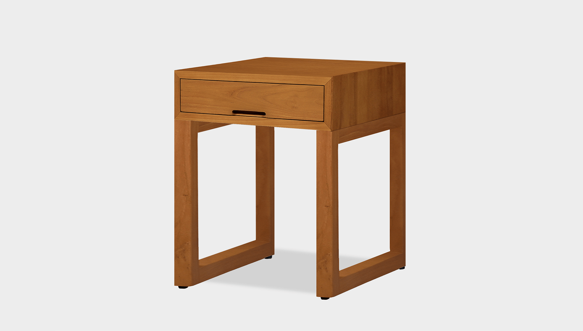 reddie-raw bedside table 45W x 45D x 55H *cm / Wood Teak~Natural / Wood Teak~Natural Suzy Bedside Table High Square