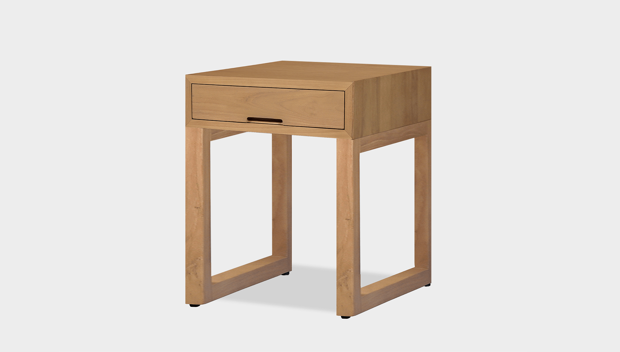 reddie-raw bedside table 45W x 45D x 55H *cm / Wood Teak~Oak / Wood Teak~Oak Suzy Bedside Table High Square