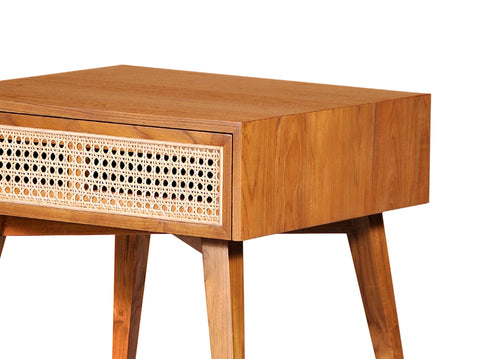 Vinnie Rattan Vinny Rattan Bedside Table High Square – Reddie