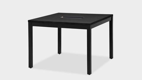 reddie-raw desk 100W x 100D x 75H *cm / Wood-Veneer~Black / Metal~Black Bob Hot Desk