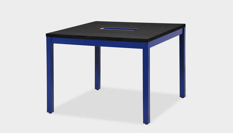 reddie-raw desk 100W x 100D x 75H *cm / Wood-Veneer~Black / Metal~Navy Bob Hot Desk