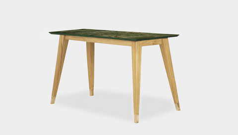reddie-raw desk 150L x 60D x 75H *cm / Stone~Forest Green / Wood Teak~Oak Vinny Desk