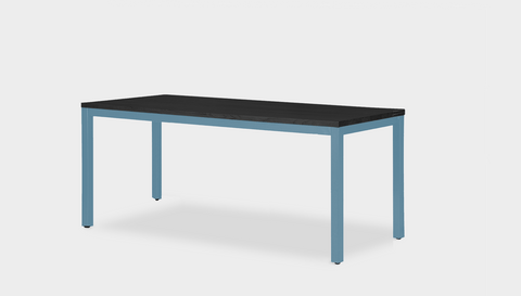 reddie-raw desk 150L x 60D x 75H *cm / Wood Teak~Black / Metal~Blue Bob Desk
