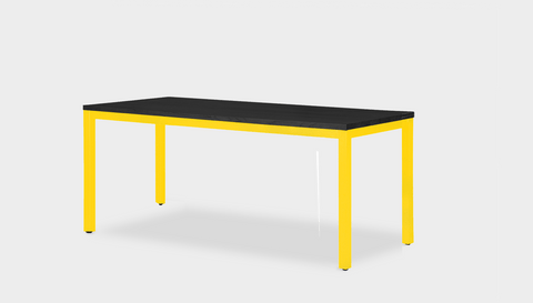 reddie-raw desk 150L x 60D x 75H *cm / Wood Teak~Black / Metal~Yellow Bob Desk