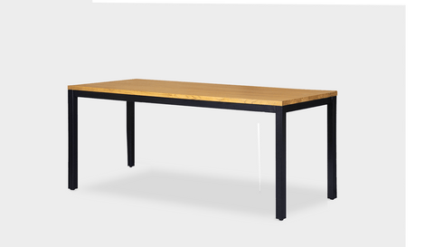 reddie-raw desk 150L x 60D x 75H *cm / Wood Teak~Oak / Metal~Black Bob Desk