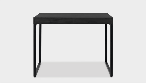 reddie-raw desk with drawers 120W x 60D x 75H *cm / Wood Teak~Black / Metal~Black Suzy 2 Drawer Desk
