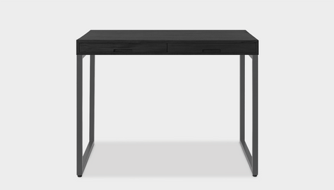 reddie-raw desk with drawers 120W x 60D x 75H *cm / Wood Teak~Black / Metal~Grey Suzy 2 Drawer Desk