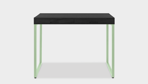 reddie-raw desk with drawers 120W x 60D x 75H *cm / Wood Teak~Black / Metal~Mint Suzy 2 Drawer Desk