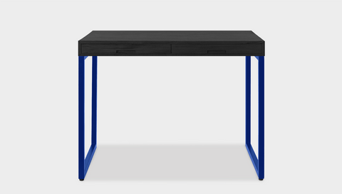 reddie-raw desk with drawers 120W x 60D x 75H *cm / Wood Teak~Black / Metal~Navy Suzy 2 Drawer Desk
