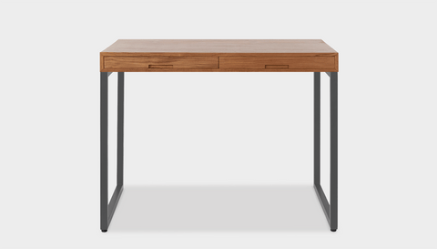 reddie-raw desk with drawers 120W x 60D x 75H *cm / Wood Teak~Natural / Metal~Grey Suzy 2 Drawer Desk