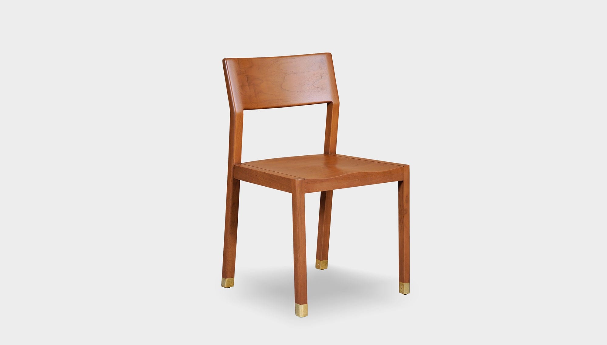 reddie-raw dining chair 46W x 54D x 82H *cm / Wood Teak~Natural / Brass Rita Dining Chair