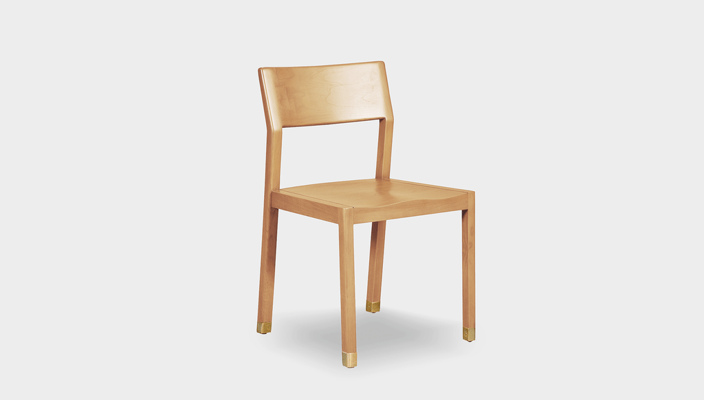 reddie-raw dining chair 46W x 54D x 82H *cm / Wood Teak~Oak / Brass Rita Dining Chair