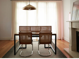 reddie-raw dining chair Rosie Rattan Cantilever Chair