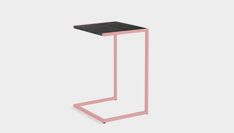 reddie-raw laptop table 45W x 40D x 65H *cm / Wood-Veneer~Black / Metal~Pink Suzy Laptop Table