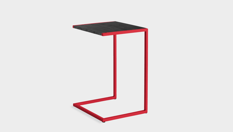 reddie-raw laptop table 45W x 40D x 65H *cm / Wood-Veneer~Black / Metal~Red Suzy Laptop Table