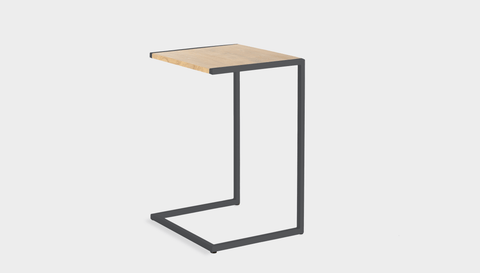 reddie-raw laptop table 45W x 40D x 65H *cm / Wood-Veneer~Oak / Metal~Grey Suzy Laptop Table
