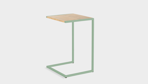 reddie-raw laptop table 45W x 40D x 65H *cm / Wood-Veneer~Oak / Metal~Mint Suzy Laptop Table