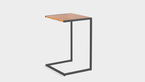 reddie-raw laptop table 45W x 40D x 65H *cm / Wood-Veneer~Teak / Metal~Grey Suzy Laptop Table