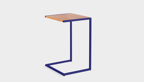 reddie-raw laptop table 45W x 40D x 65H *cm / Wood-Veneer~Teak / Metal~Navy Suzy Laptop Table