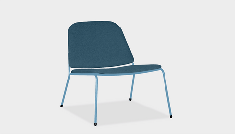 reddie-raw lounge chair 62W x 72D x 64H *cm (40H seat) / Fabric~Vienna Bluejay / Metal~Blue Kami Lounge Chair